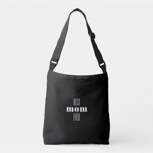 Ajustable Meilleure maman jamais typographique Sac fourre-to (Devant)