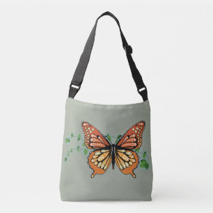 Ajustable Monarque Papillon Rhinestone Sac fourre-tout corps