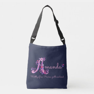 Ajustable Nom d'Amanda et signification du sac de monogramme