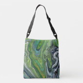 Ajustable Obsession 3 Sac fourre-tout vert abstrait (Dos)
