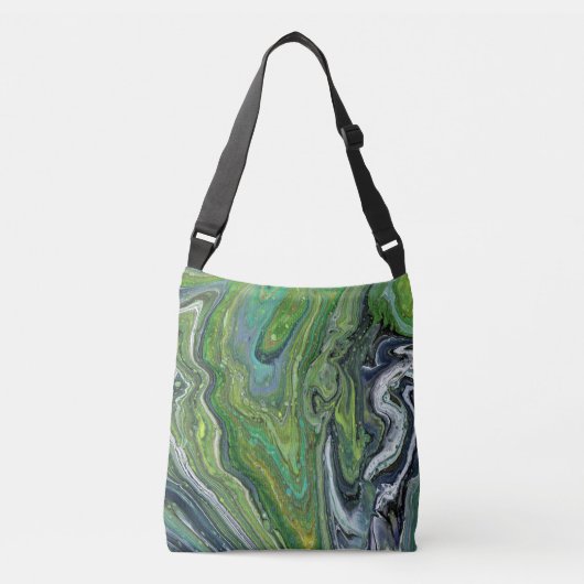 Ajustable Obsession 3 Sac fourre-tout vert abstrait (Devant)