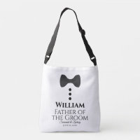 Père du sac de butin de mariage de cravate noire