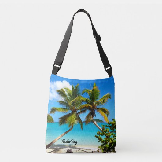 Ajustable Plage de baie de Maho - sac de St John Crossbody (Devant)