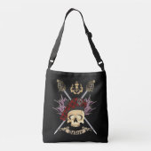 Ajustable Portefeuille Skull & Epées Croisées Drawstring Sac (Dos)
