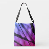 Ajustable Purple Nature Custom All-Over-Print Cross Body Sac (Dos)