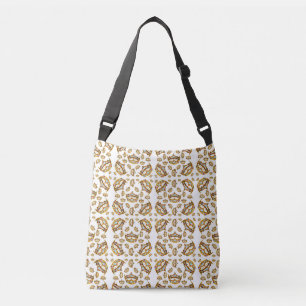 Ajustable Queen of Hearts Gold Crowns Tiaras sac croisé