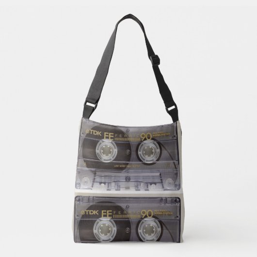 Ajustable Rétro enregistreur à cassettes et sac de (Devant)