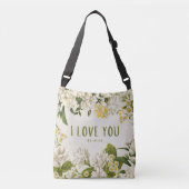 Ajustable Romantique Floral Je T'Aime Être Mon Sac Corps Cro (Devant)
