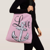 Ajustable Rose nautique de sac d'épaule de plage d'amour (De près)