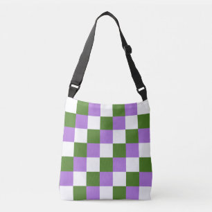 Ajustable Sac à bandoulière à motif à carreaux de couleurs g