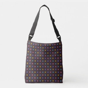 Ajustable Sac à bandoulière à motif de fleur à huit pétales