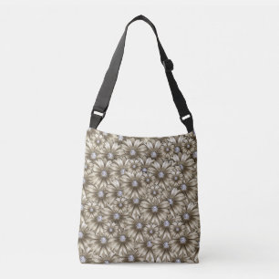 Ajustable Sac à bandoulière avec fleurs
