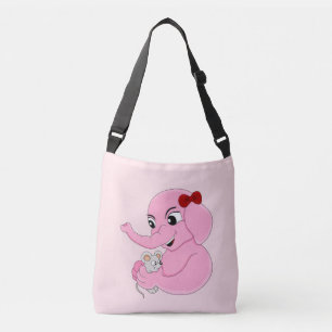 Ajustable Sac à bandoulière cartoon de fille éléphant mignon