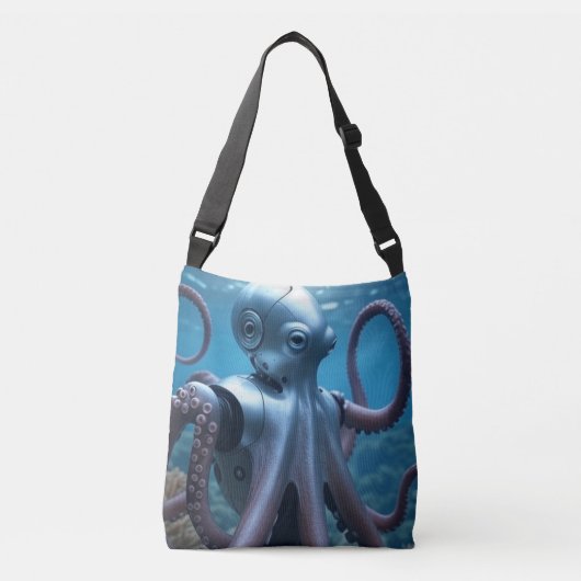Ajustable Sac à bandoulière Cyber Octopus (Devant)