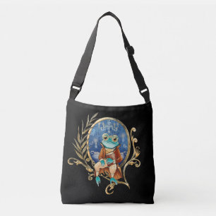 Ajustable Sac à bandoulière élégant à grenouille victorienne