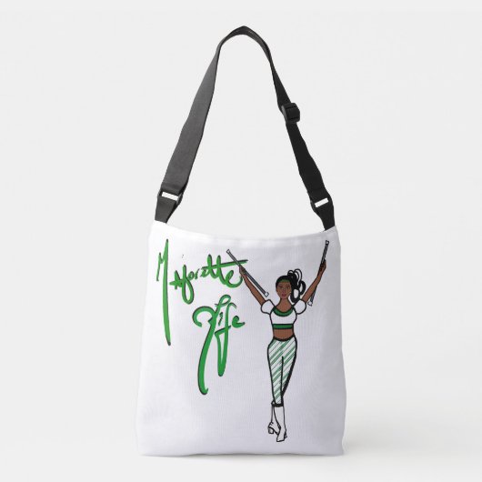 Ajustable Sac à carter vert bande (Devant)