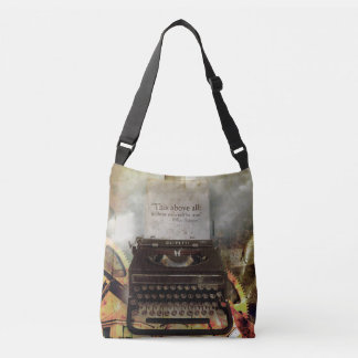 Ajustable Sac à citations Steampunk Shakespeare Carry On
