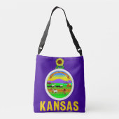 Ajustable Sac à drapeau, Kansas (Dos)