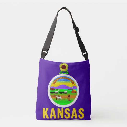 Ajustable Sac à drapeau, Kansas (Devant)