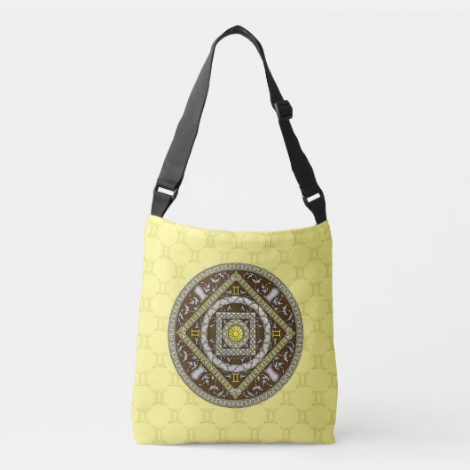 Ajustable Sac à impression intégrale Gemini Mandala (Devant)