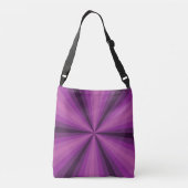 Ajustable Sac à impression intégrale illusion optique violet (Dos)