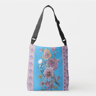 Ajustable Sac à main artistique pour femmes à motif floral a