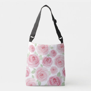 Ajustable Sac à main artistique rose aquarelle