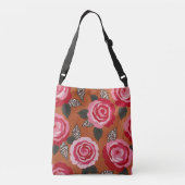 Ajustable Sac à main bandoulière Wild Rose (Dos)