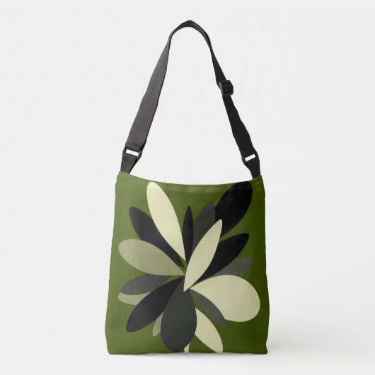 Ajustable Sac à main botanique fleuri moderne (Devant)