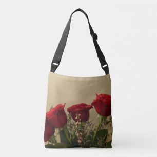 Ajustable Sac à main carrossable Red Roses