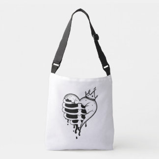 Ajustable Sac à main couronne cage thoracique cœur brisé
