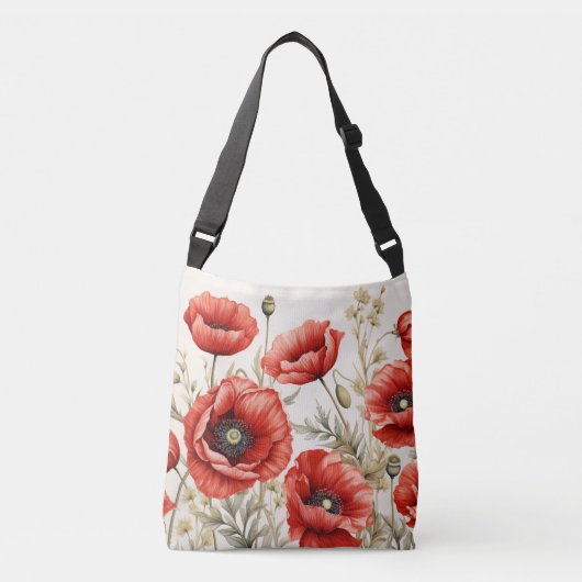 Ajustable Sac à main croisé Poppy Covered (Devant)