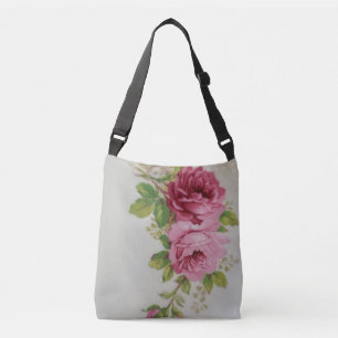 Ajustable Sac à main élégant Vintage Cabbage Rose