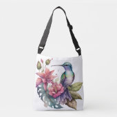 Ajustable Sac à main Les colibris en vol #2 (Devant)