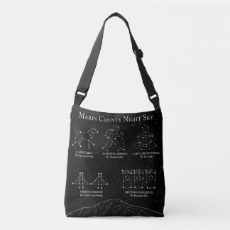Ajustable Sac à main Marin County Night Sky Medium Cross Bod