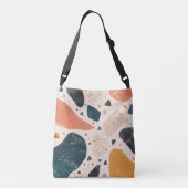 Ajustable Sac à main moderne en terrazzo abstrait (Dos)
