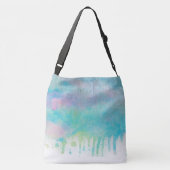 Ajustable Sac à main multicolore aquarelle (Dos)
