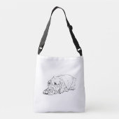 Ajustable Sac à main Teckel à poil dur (Dos)