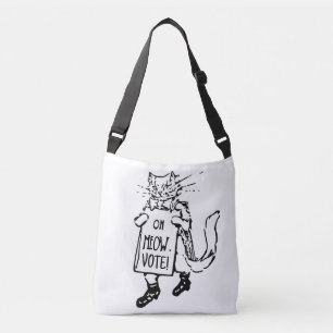 AJUSTABLE SAC À MAIN VINTAGE VOTE CHAT