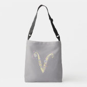 Ajustable Sac à monogramme V signifiant Virginia (Dos)