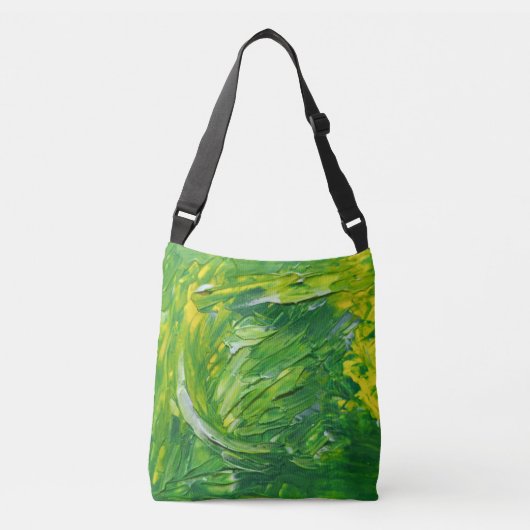 Ajustable Sac Abstrait vert Jaune (Devant)