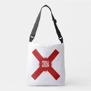 Ajustable Sac bandoulière blanc DESIGN CORONA X