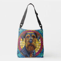 Sac bandoulière chien mignon dessin animé mosaïque