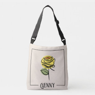 Ajustable Sac bandoulière Rose Art