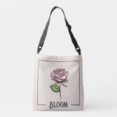 Ajustable Sac bandoulière Rose Art (Dos)