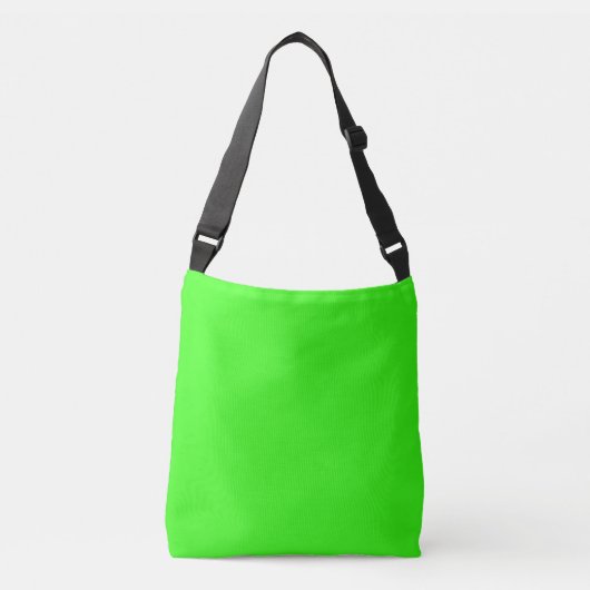 Ajustable Sac bandoulière vert néon (Devant)
