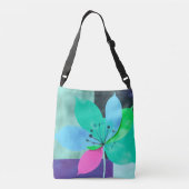 Ajustable Sac cabas floral bloc de couleur moderne (Dos)