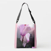 Ajustable Sac carrossable à fleurs roses sur toute impressio (Dos)