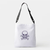 Ajustable Sac carrossable blanc crâne n os (Dos)