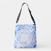 Ajustable Sac carrossable bleu et blanc (Dos)